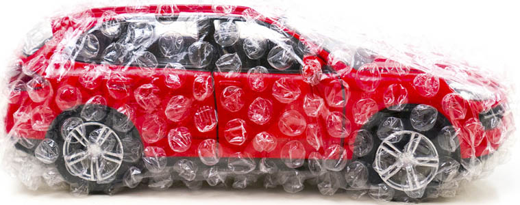 car in bubble wrap car in bubble wrap
